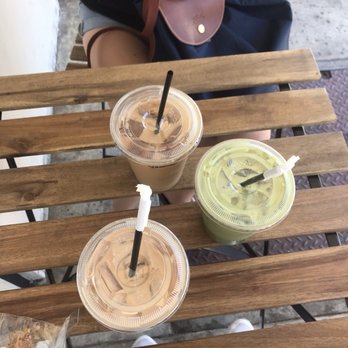 Flat White Coffee - milk tea green tea latte mocha latte - Cafes Near Me - Cypress, California
