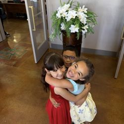 St Viator Catholic School - My daughter and her friends at Mass.