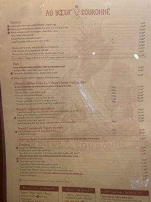Menu photo 1 Au Boeuf Couronné Paris, 75
