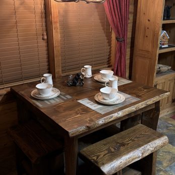 Rustic Expressions - Breakfast table and benches - Customized Merchandise Near Me - Ruidoso, New Mexico Rustic Expressions - Breakfast table and benches - Customized Merchandise Near Me - Ruidoso, New Mexico