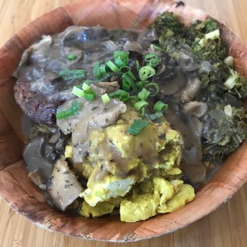 Juicy Brew - Loco loco with added greens - Vegan Near Me - Honolulu, Hawaii