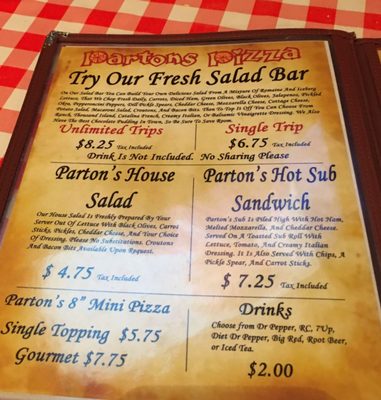 Menu photo 4 Partons Pizza Fort Worth, TX