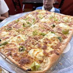 1886 Prime - White Pan Pizza with Long Hot Peppers