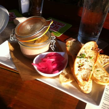 Salty Sow - A very well prepared Chicken Liver Mousse with pickled onions. - American Near Me - Austin, Texas Salty Sow - A very well prepared Chicken Liver Mousse with pickled onions. - American Near Me - Austin, Texas