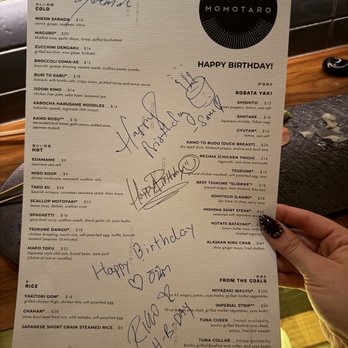 Momotaro - Birthday menu - Sushi Bars Near Me - Chicago, Illinois Momotaro - Birthday menu - Sushi Bars Near Me - Chicago, Illinois