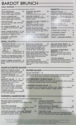 Menu photo 1 Bardot Claremont, CA Menu photo 1 Bardot Claremont, CA