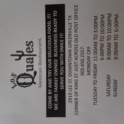 Los Quates - Los Quates Mexican resturant: quesadillas, Chile rellenos, Burritos, tamales Enchiladas y much more...