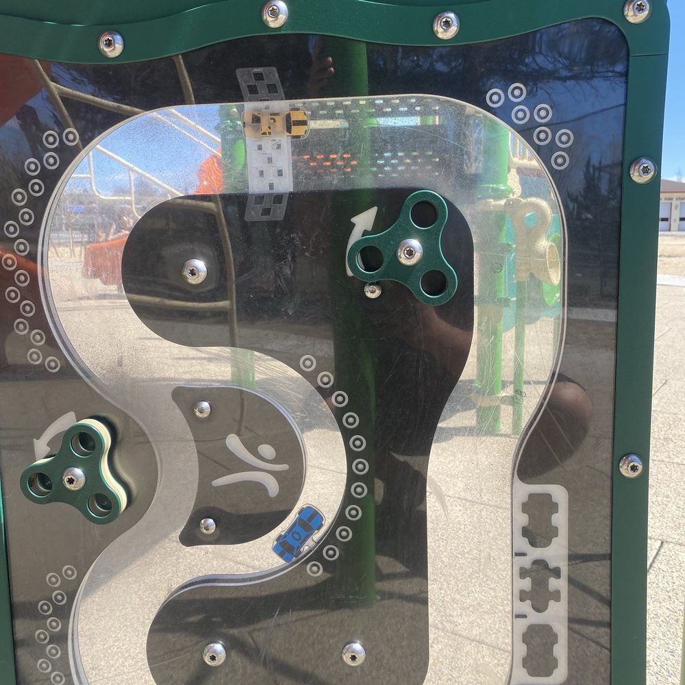 Shelly Park - Cool racing game. This park has several games and mazes like this throughout the playground. - Parks Near Me - Sparks, Nevada