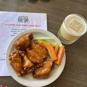 Photo of Slater's 50/50 - Anaheim Hills - Anaheim, CA, United States. Habanera mango new wings and my third whiskey Sour made by Guero!