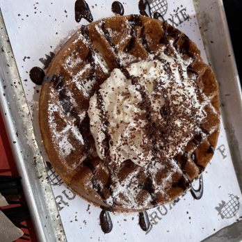 Bruxie - CHOCOLATE & WHIPPED CREAM WAFFLE - Breakfast & Brunch Near Me - Brea, California