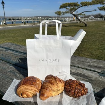 Carissa's - three pastries on a picnic table - Bakeries Near Me - Sag Harbor, New York