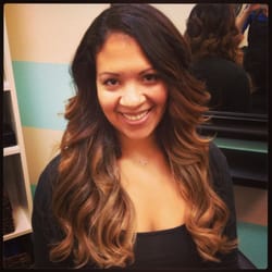 Stephanie Wilde Hair - My natural hair with my 20" Halo Couture in place. Ordered from and custom colored by Stephanie Wilde.