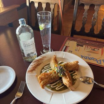 The Turquoise Room - Stuffed Squash Blossoms - New American Near Me - Winslow, Arizona The Turquoise Room - Stuffed Squash Blossoms - New American Near Me - Winslow, Arizona