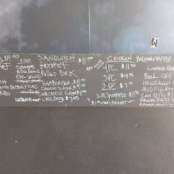 Bradford's BBQ - Menu. It's better to just ask whether or not they have whatever you want.