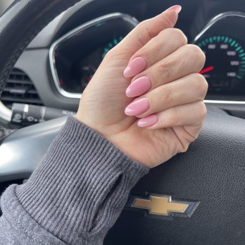 Tri TLC's Nails & Spa - Full set gel almond shape $50 - Nail Salons Near Me - Layton, Utah
