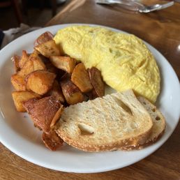 Mushroom, sausage and cheese omelet. Mushroom, sausage and cheese omelet.
