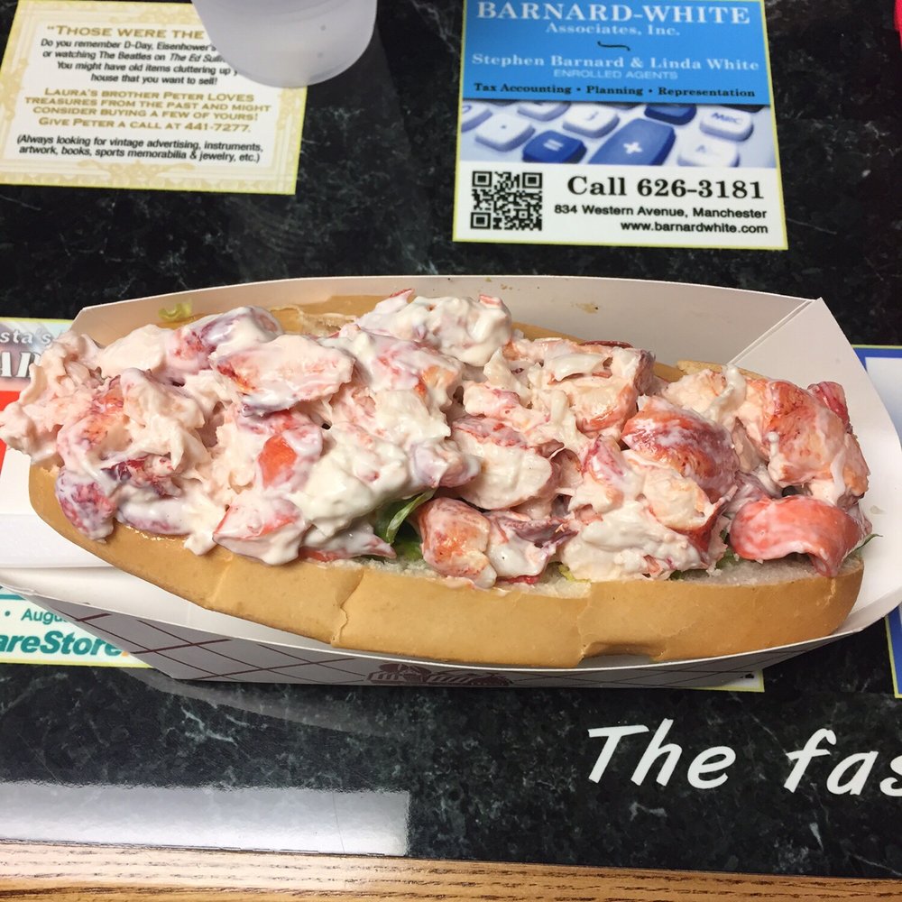 The Red Barn - 1/2 pound lobster roll! - Seafood Near Me - Augusta, Maine The Red Barn - 1/2 pound lobster roll! - Seafood Near Me - Augusta, Maine