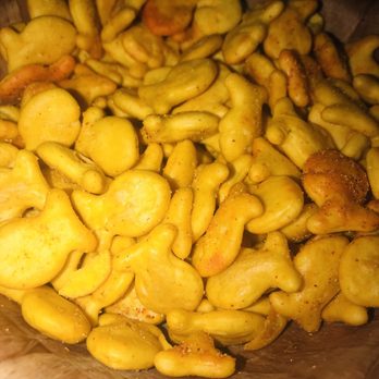 Angry Goldfish Pub And Eatery - Sriracha Gold Fish ($1) - Pubs Near Me - Des Moines, Iowa Angry Goldfish Pub And Eatery - Sriracha Gold Fish ($1) - Pubs Near Me - Des Moines, Iowa
