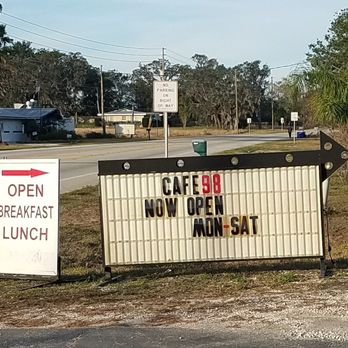 Cafe 98 - Blink once and you'll miss it! - American Near Me - Sebring, Florida