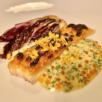 Xiquet by Danny Lledó - Rèmol - Beurre Blanc, Spanish Cider, Garlic Puree, Seared Radicchio - Spanish Near Me - Washington, DC, District of Columbia Xiquet by Danny Lledó - Rèmol - Beurre Blanc, Spanish Cider, Garlic Puree, Seared Radicchio - Spanish Near Me - Washington, DC, District of Columbia