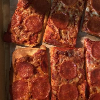 Lechuga's Italian Restaurant - Large Square Pepperoni Pizza - Italian Near Me - Denver, Colorado Lechuga's Italian Restaurant - Large Square Pepperoni Pizza - Italian Near Me - Denver, Colorado