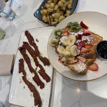 First Watch - Million dollar bacon, seasoned potatoes, and Floridian French toast. - Breakfast & Brunch Near Me - Las Vegas, Nevada First Watch - Million dollar bacon, seasoned potatoes, and Floridian French toast. - Breakfast & Brunch Near Me - Las Vegas, Nevada