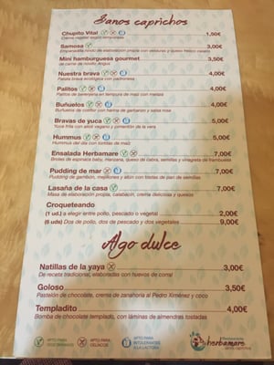Menu photo 2 Herbamare València, V