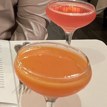 Gianmarco's Restaurant - Orange: blood orange martini, pink: black widow - Italian Near Me - Birmingham, Alabama