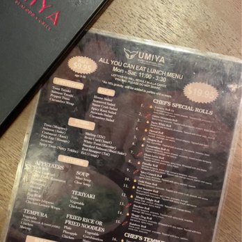 Umiya - AYCE Menu - Sushi Bars Near Me - San Antonio, Texas Umiya - AYCE Menu - Sushi Bars Near Me - San Antonio, Texas