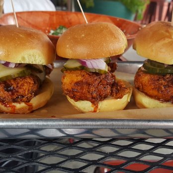 Cafe Saint-Ex - Hot chicken on a biscuit, but not on a biscuit because they didn't have any and didnt tell me to confirm my order. - New American Near Me - Washington, DC, District of Columbia