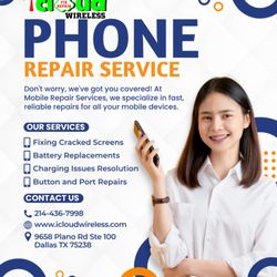 Icloud Wireless - Stay connected with iCloud Wireless Phone Repair Service 
We provide fast, reliable, and affordable solutions for all your mobile device