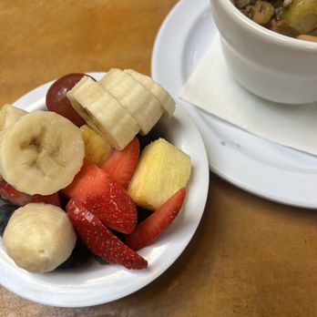 Brenda's Meat & Three - Fresh Fruit Cup (came with the Benedict) - Breakfast & Brunch Near Me - San Francisco, California Brenda's Meat & Three - Fresh Fruit Cup (came with the Benedict) - Breakfast & Brunch Near Me - San Francisco, California