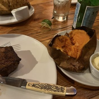 The Greenbrier Restaurant - Filet mignon and sweet potato. - Steakhouses Near Me - Gatlinburg, Tennessee The Greenbrier Restaurant - Filet mignon and sweet potato. - Steakhouses Near Me - Gatlinburg, Tennessee