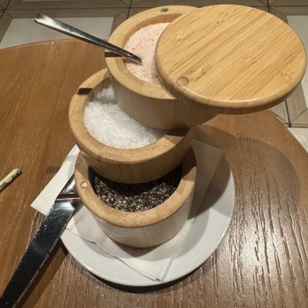 Char - Loved the salt and pepper holder... until it toppled over and spilled - New Mexican Cuisine Near Me - Albuquerque, New Mexico Char - Loved the salt and pepper holder... until it toppled over and spilled - New Mexican Cuisine Near Me - Albuquerque, New Mexico