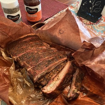 Franklin Barbecue - This is what 3# of the best Pork Ribs in Texas looks like. - Barbeque Near Me - Austin, Texas