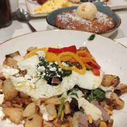 Steak and eggs seasonal chimi Steak and eggs seasonal chimi