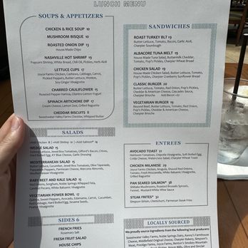 Cascades American Cafe - Menu - New American Near Me - Nashville, Tennessee