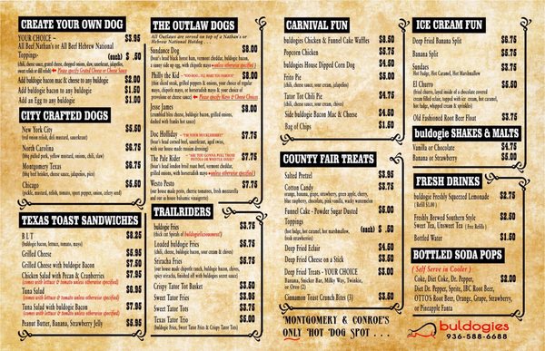 Menu photo 5 buldogies Conroe, TX