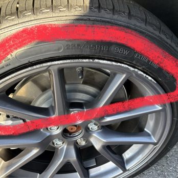 Rich's Rim Repair - Before repair curb rash. - Wheel & Rim Repair Near Me