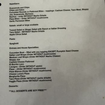 Vegan Café - Soy free menu - Vegan Near Me - Lockport, Illinois