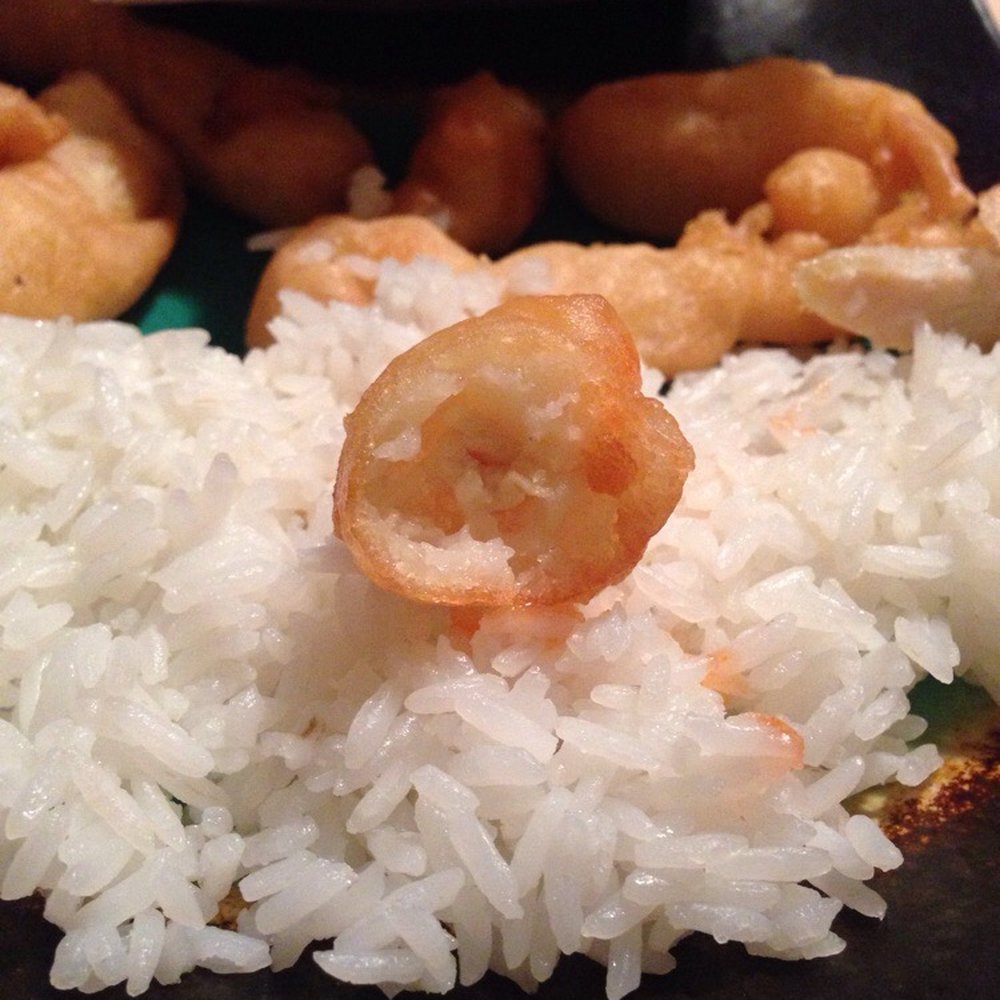 Joy Lucky - A little nugget of chicken in the middle of a bunch of batter - Chinese Near Me - Grove City, Ohio Joy Lucky - A little nugget of chicken in the middle of a bunch of batter - Chinese Near Me - Grove City, Ohio