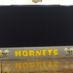 Hardisty Elementary/Junior High School - Gym stage