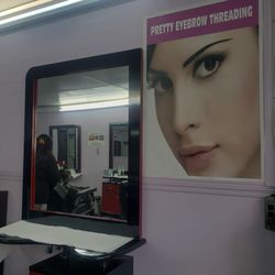Pretty Eyebrow Threading - Right hand side view as of April 2022