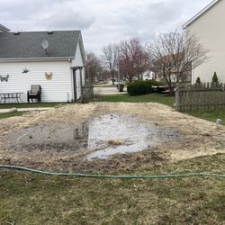 All Around Landscaping - Standing water after rain this spring