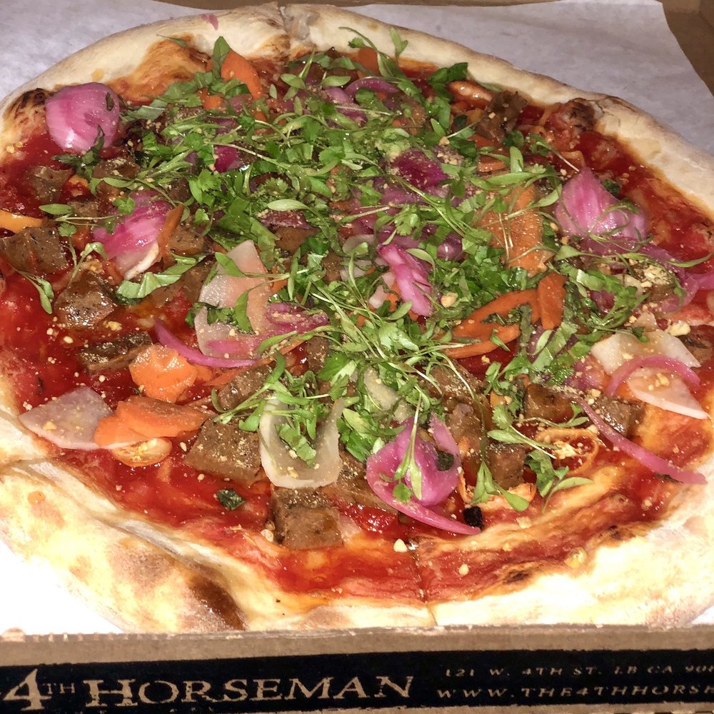 The 4th Horseman - The Alchemy was sooo spicy, we couldn't finish a slice!! - Pizza Near Me - Long Beach, California The 4th Horseman - The Alchemy was sooo spicy, we couldn't finish a slice!! - Pizza Near Me - Long Beach, California