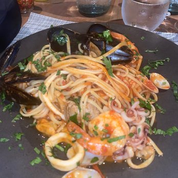 Osteria Gente - Seafood linguine - Italian Near Me - Woodbridge, Ontario