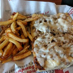 Penn Station East Coast Subs - 8 inch Cheesesteak with mushrooms and onions