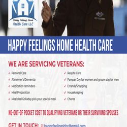 Happy Feelings Home Health Care - We are servicing veterans!
