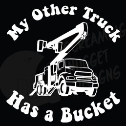 On GMC pickup window.
