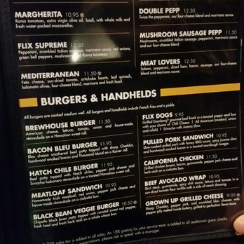 Flix Brewhouse - Menu - Burgers Near Me - Albuquerque, New Mexico